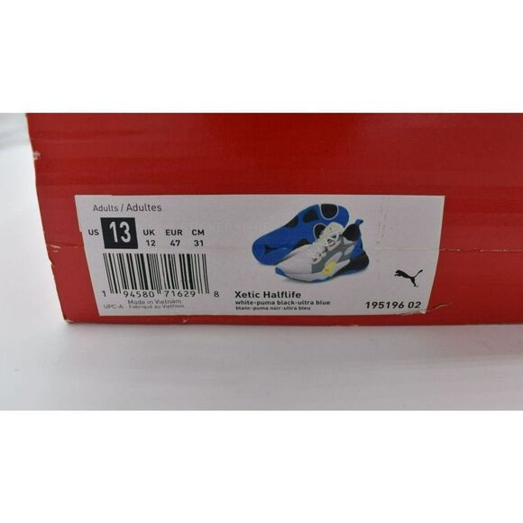 Puma Mens Size 13 Xetic Halflife Black White Ultra Blue Training Sneakers Shoes main image 9